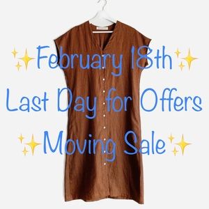 Two Days Off Kaneko Short Sleeve Dress in Clay